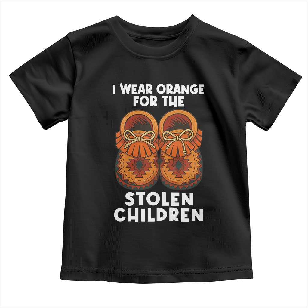 I Wear Orange For Every Stolen American Native Child Toddler T Shirt Orange Day - Wonder Print Shop
