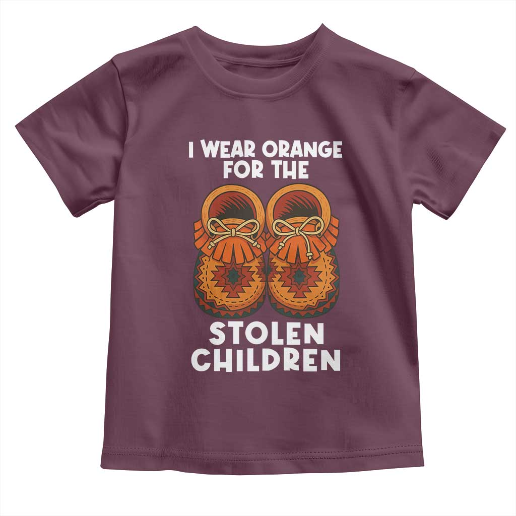 I Wear Orange For Every Stolen American Native Child Toddler T Shirt Orange Day - Wonder Print Shop