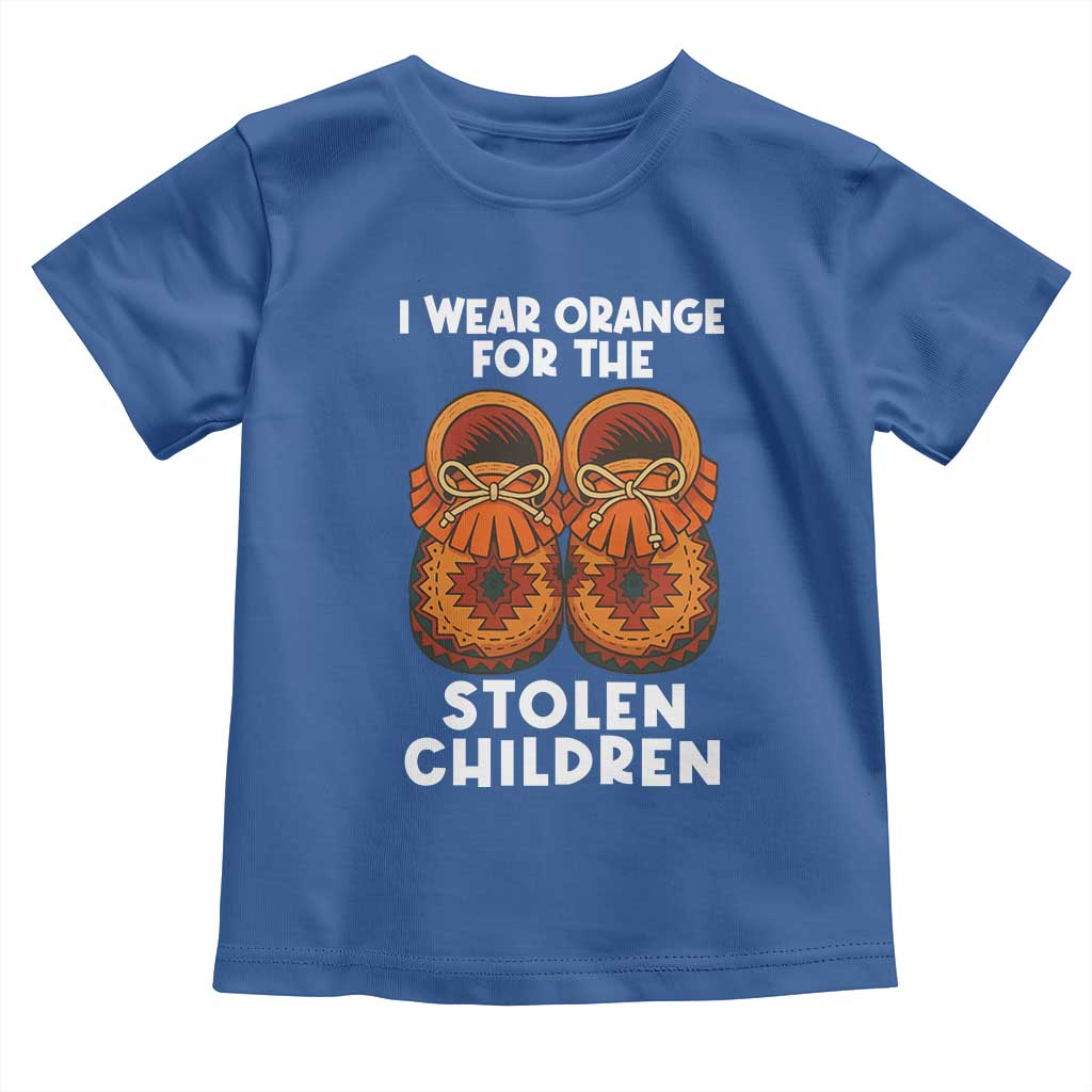 I Wear Orange For Every Stolen American Native Child Toddler T Shirt Orange Day - Wonder Print Shop
