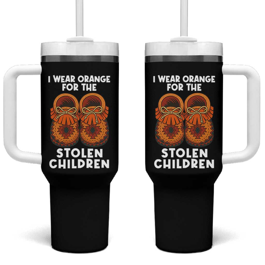 I Wear Orange For Every Stolen American Native Child Tumbler With Handle Orange Day - Wonder Print Shop