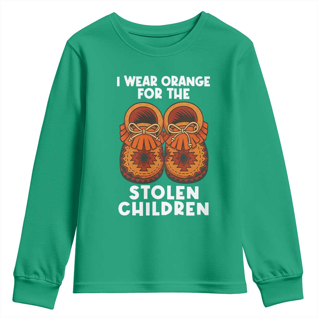 I Wear Orange For Every Stolen American Native Child Youth Sweatshirt Orange Day - Wonder Print Shop