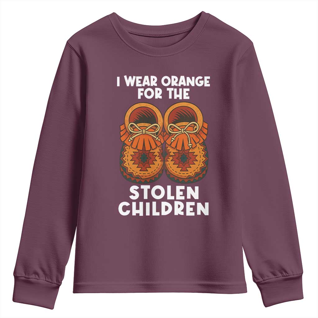I Wear Orange For Every Stolen American Native Child Youth Sweatshirt Orange Day - Wonder Print Shop