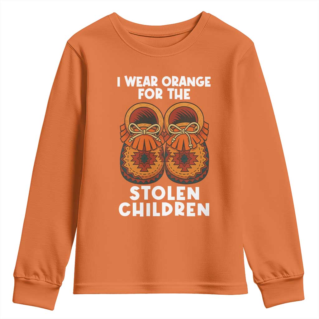 I Wear Orange For Every Stolen American Native Child Youth Sweatshirt Orange Day - Wonder Print Shop