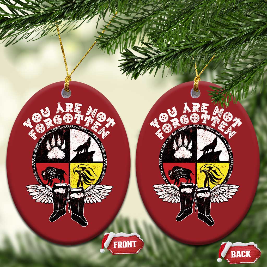 Native American Indian Christmas Ornament You Are Not Forgotten - Wonder Print Shop