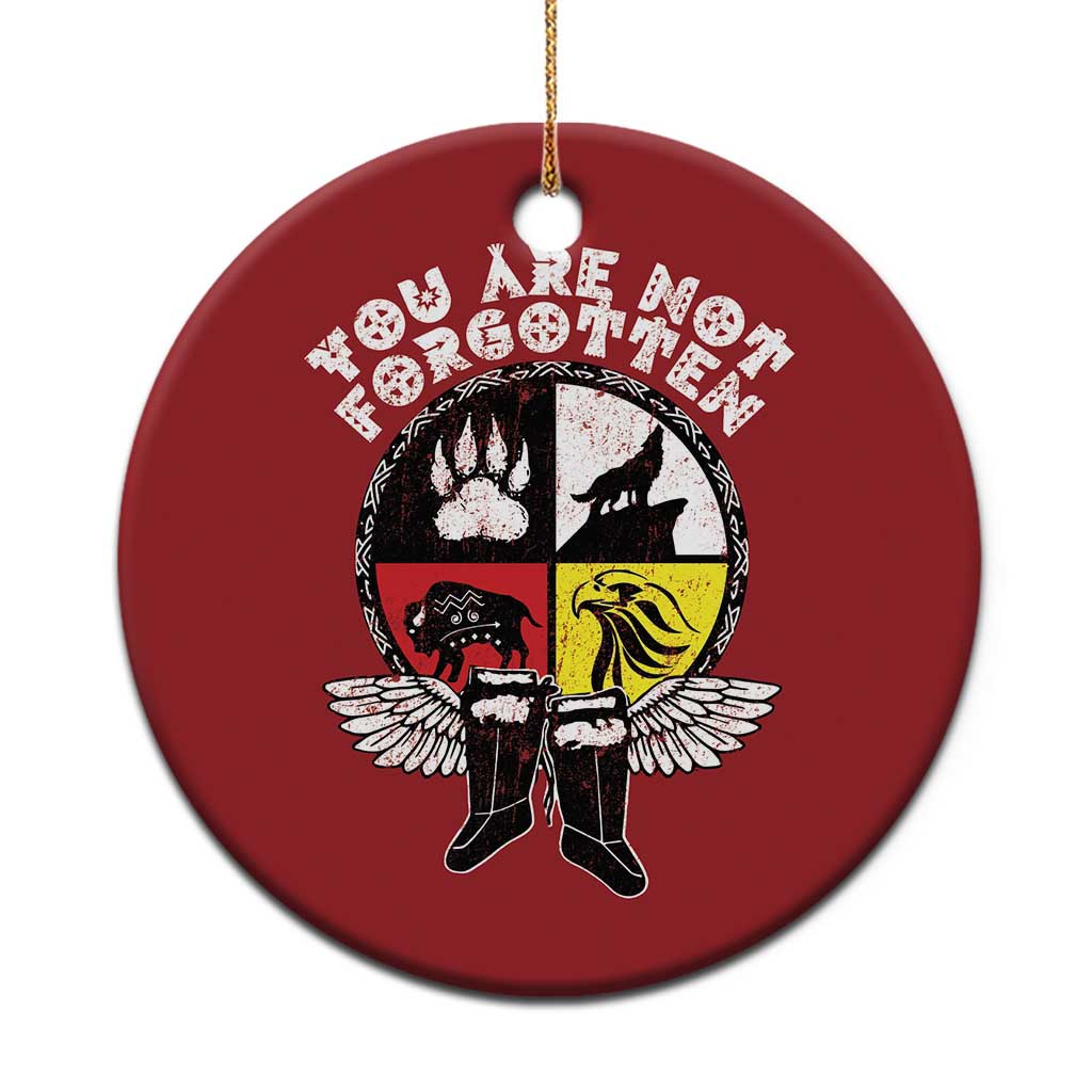 Native American Indian Christmas Ornament You Are Not Forgotten - Wonder Print Shop