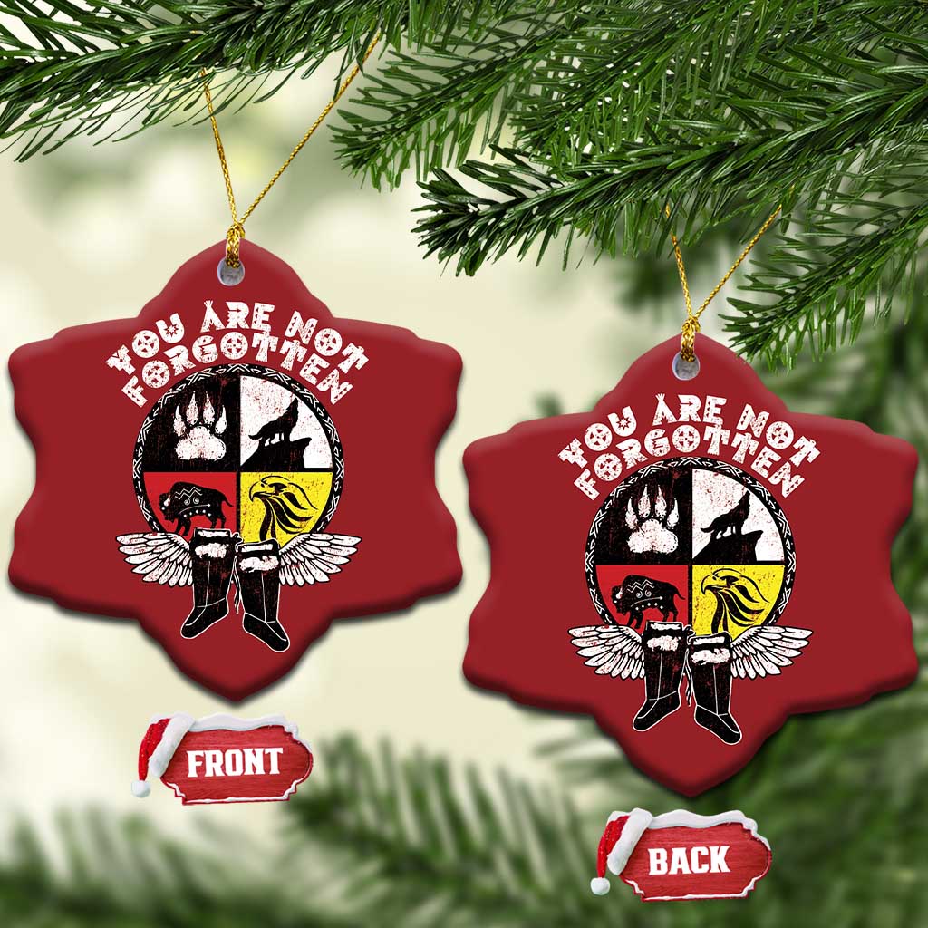 Native American Indian Christmas Ornament You Are Not Forgotten - Wonder Print Shop