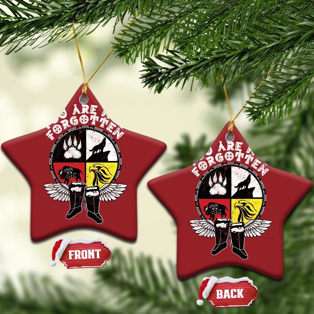 Native American Indian Christmas Ornament You Are Not Forgotten - Wonder Print Shop