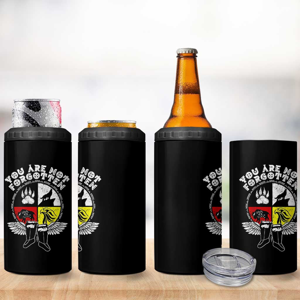 Native American Indian 4 in 1 Can Cooler Tumbler You Are Not Forgotten - Wonder Print Shop