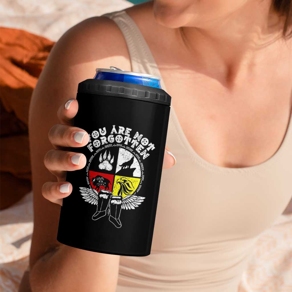 Native American Indian 4 in 1 Can Cooler Tumbler You Are Not Forgotten - Wonder Print Shop