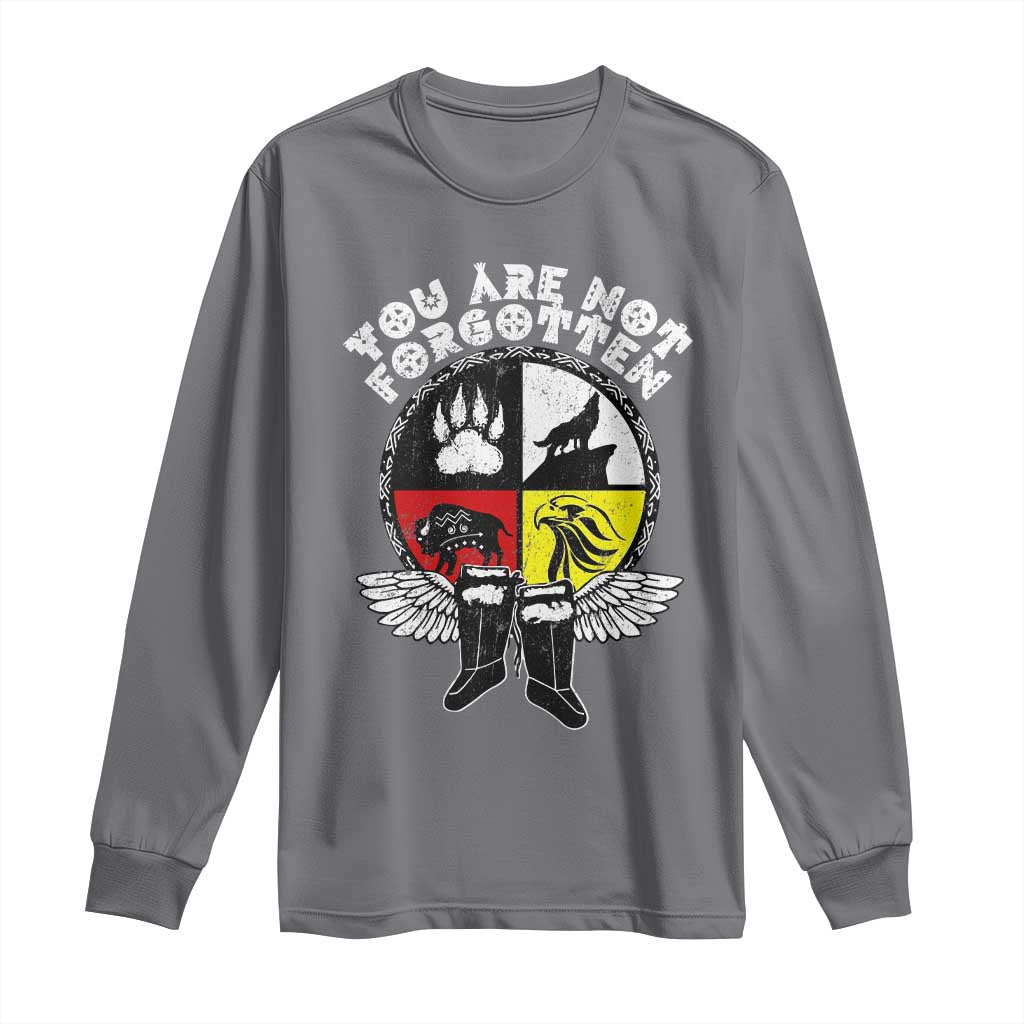 Native American Indian Long Sleeve Shirt You Are Not Forgotten - Wonder Print Shop