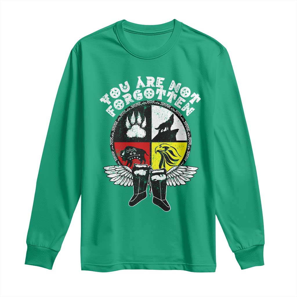Native American Indian Long Sleeve Shirt You Are Not Forgotten - Wonder Print Shop