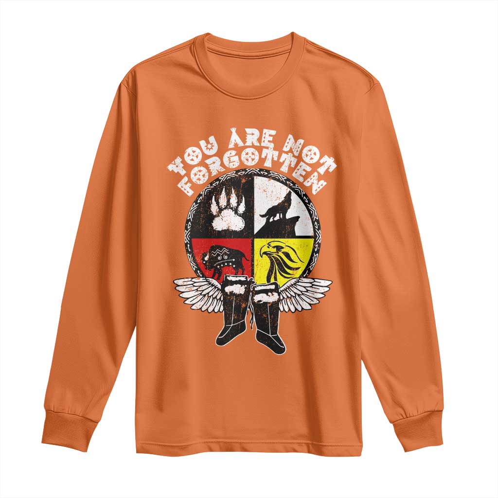 Native American Indian Long Sleeve Shirt You Are Not Forgotten - Wonder Print Shop