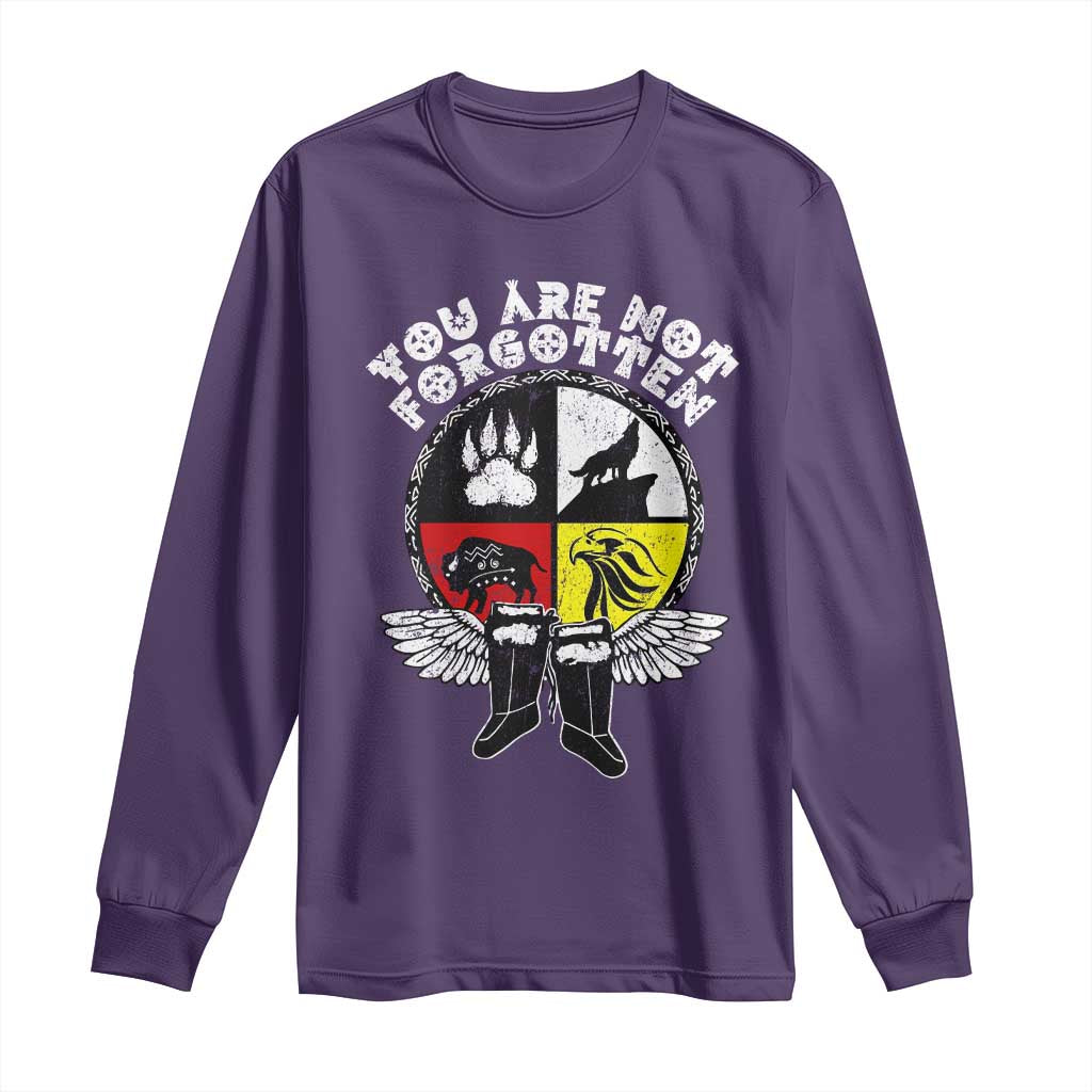 Native American Indian Long Sleeve Shirt You Are Not Forgotten - Wonder Print Shop