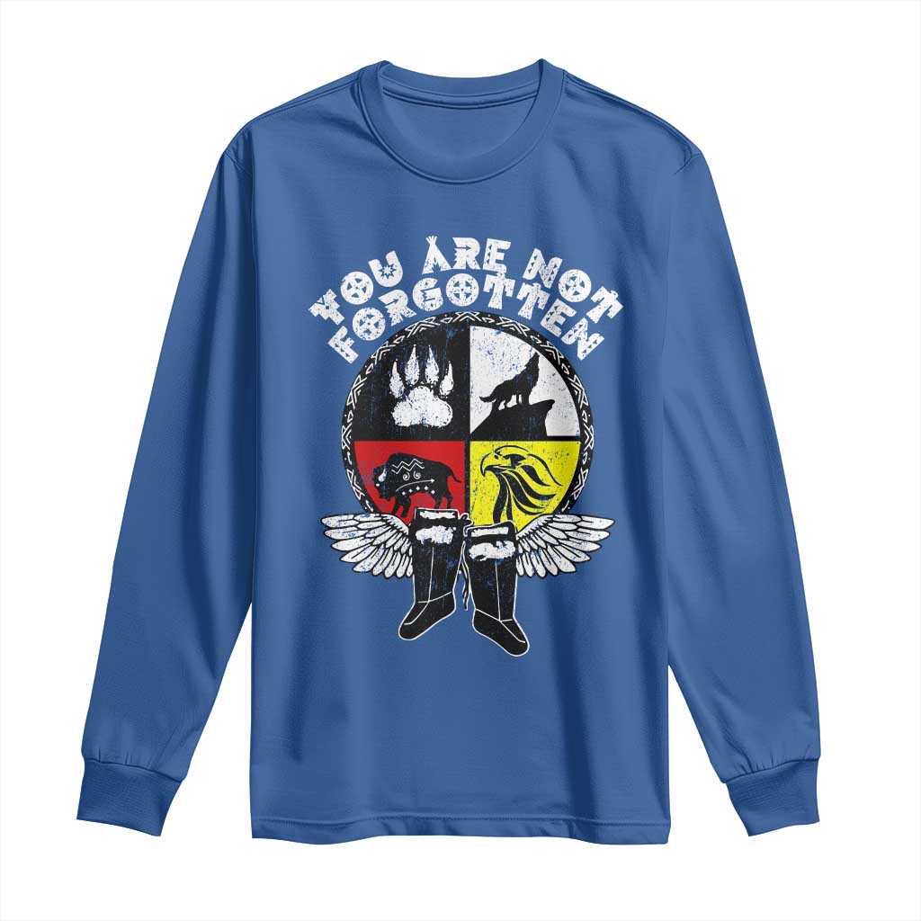 Native American Indian Long Sleeve Shirt You Are Not Forgotten - Wonder Print Shop