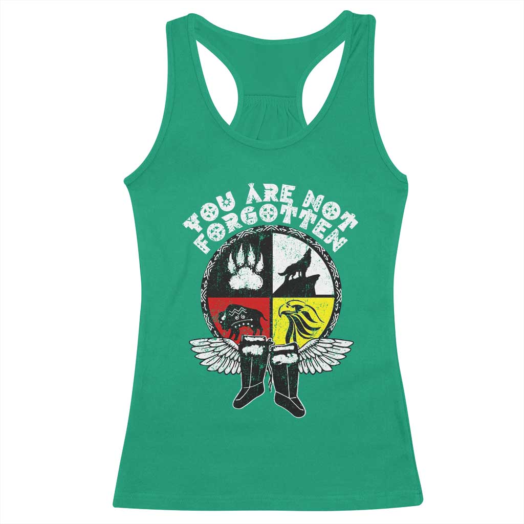 Native American Indian Racerback Tank Top You Are Not Forgotten - Wonder Print Shop