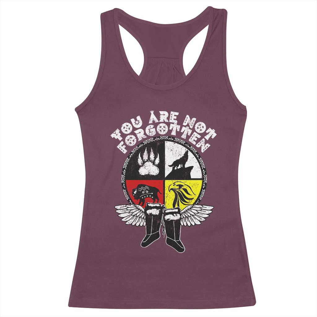 Native American Indian Racerback Tank Top You Are Not Forgotten - Wonder Print Shop