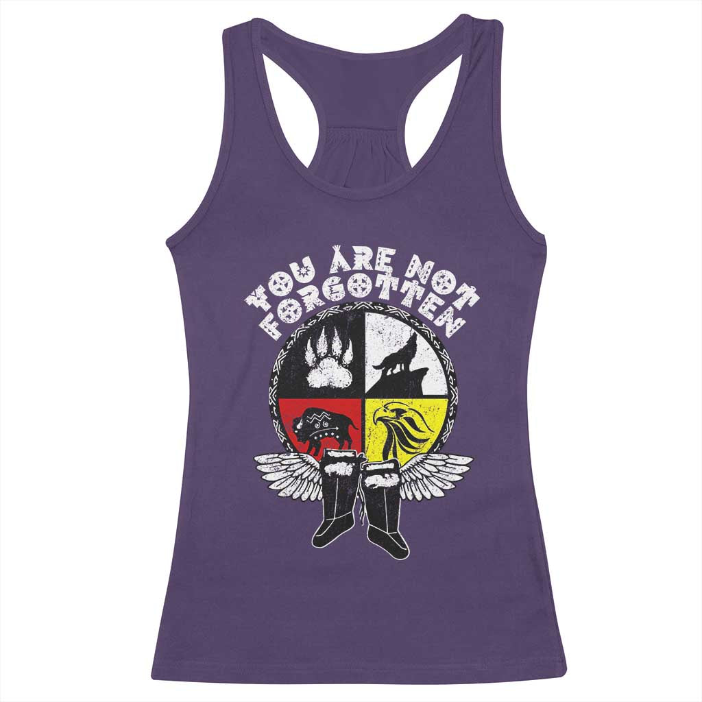 Native American Indian Racerback Tank Top You Are Not Forgotten - Wonder Print Shop