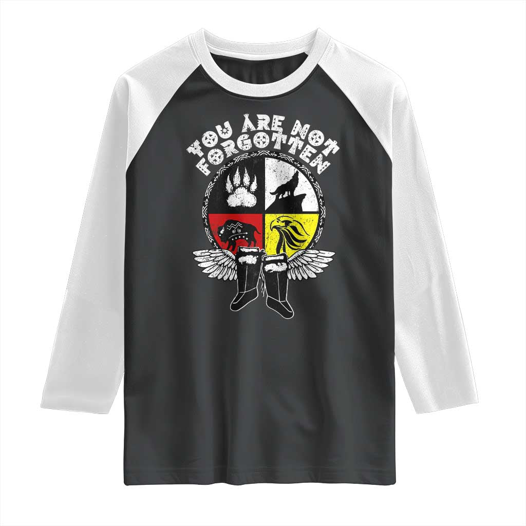 Native American Indian Raglan Shirt You Are Not Forgotten - Wonder Print Shop
