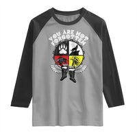 Native American Indian Raglan Shirt You Are Not Forgotten - Wonder Print Shop