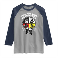Native American Indian Raglan Shirt You Are Not Forgotten - Wonder Print Shop