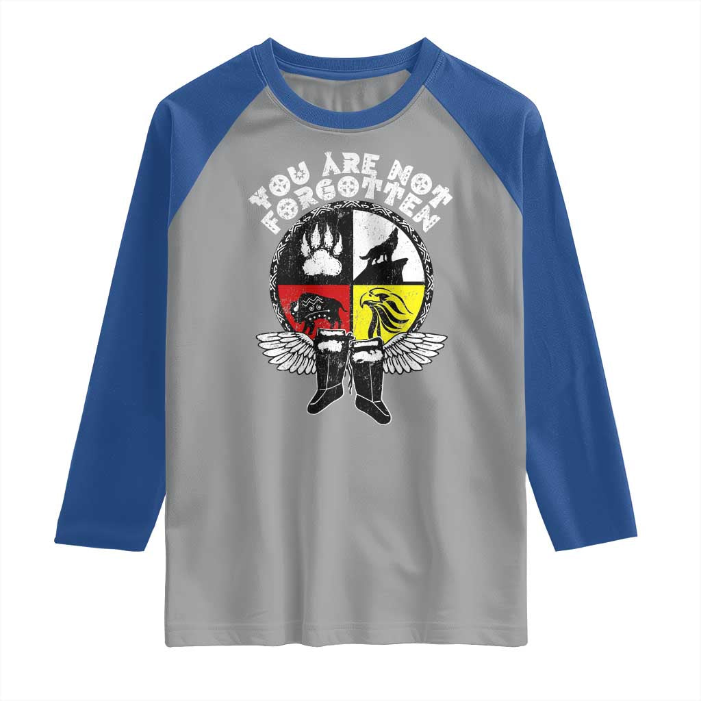 Native American Indian Raglan Shirt You Are Not Forgotten - Wonder Print Shop