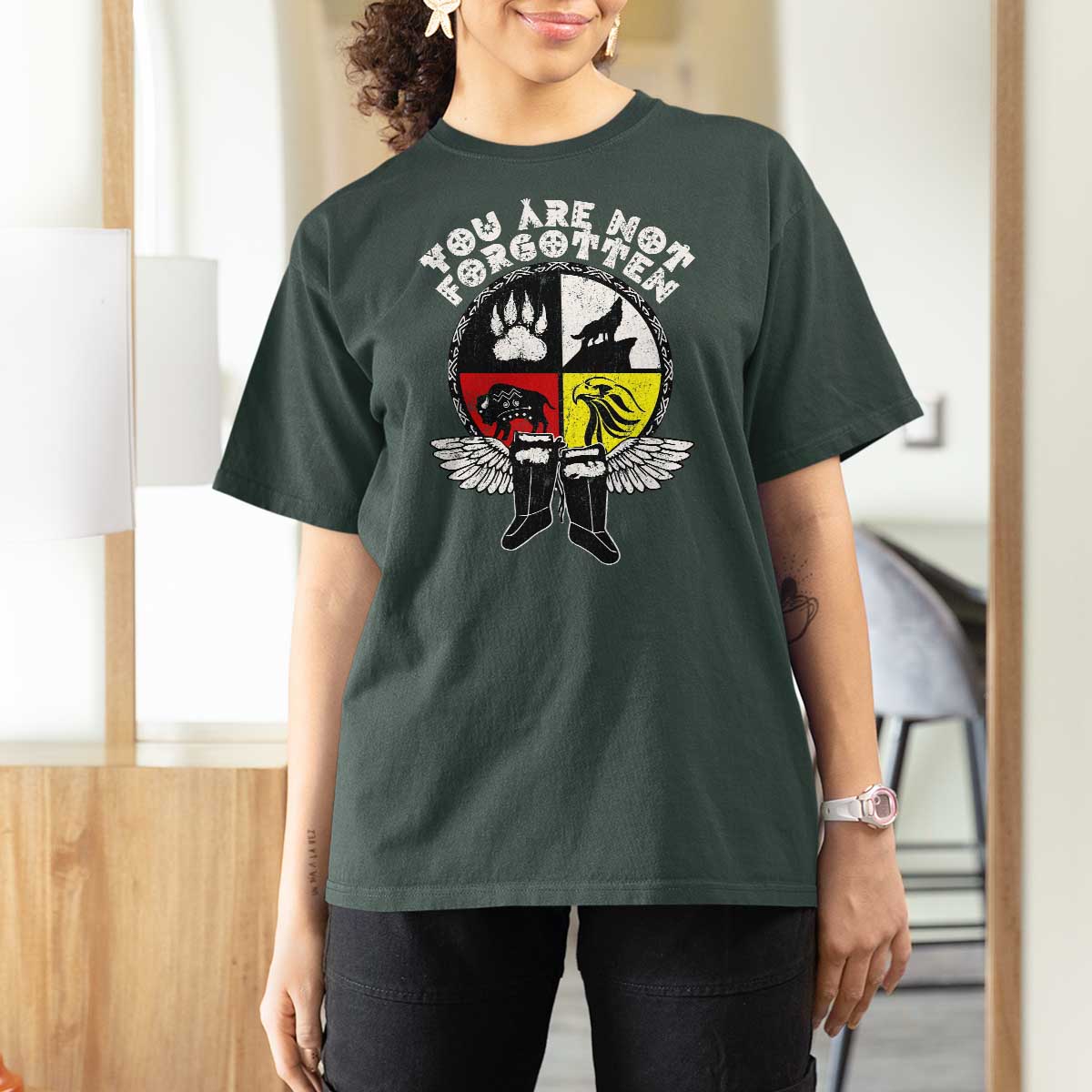 Native American Indian T Shirt For Women You Are Not Forgotten - Wonder Print Shop