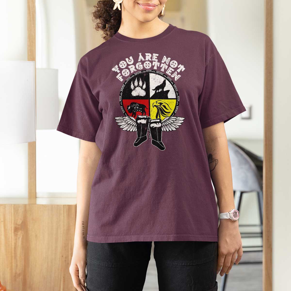 Native American Indian T Shirt For Women You Are Not Forgotten - Wonder Print Shop