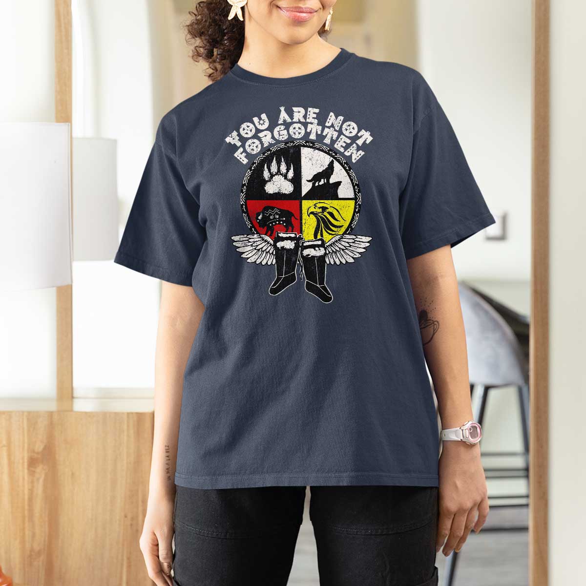 Native American Indian T Shirt For Women You Are Not Forgotten - Wonder Print Shop