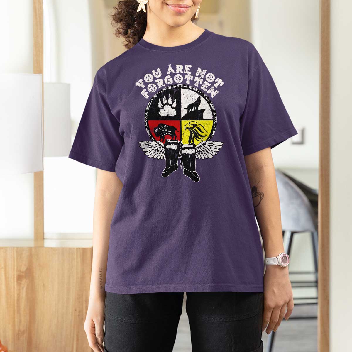 Native American Indian T Shirt For Women You Are Not Forgotten - Wonder Print Shop