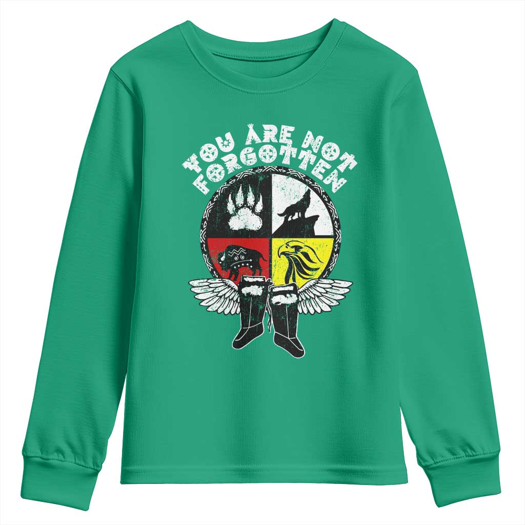 Native American Indian Youth Sweatshirt You Are Not Forgotten - Wonder Print Shop