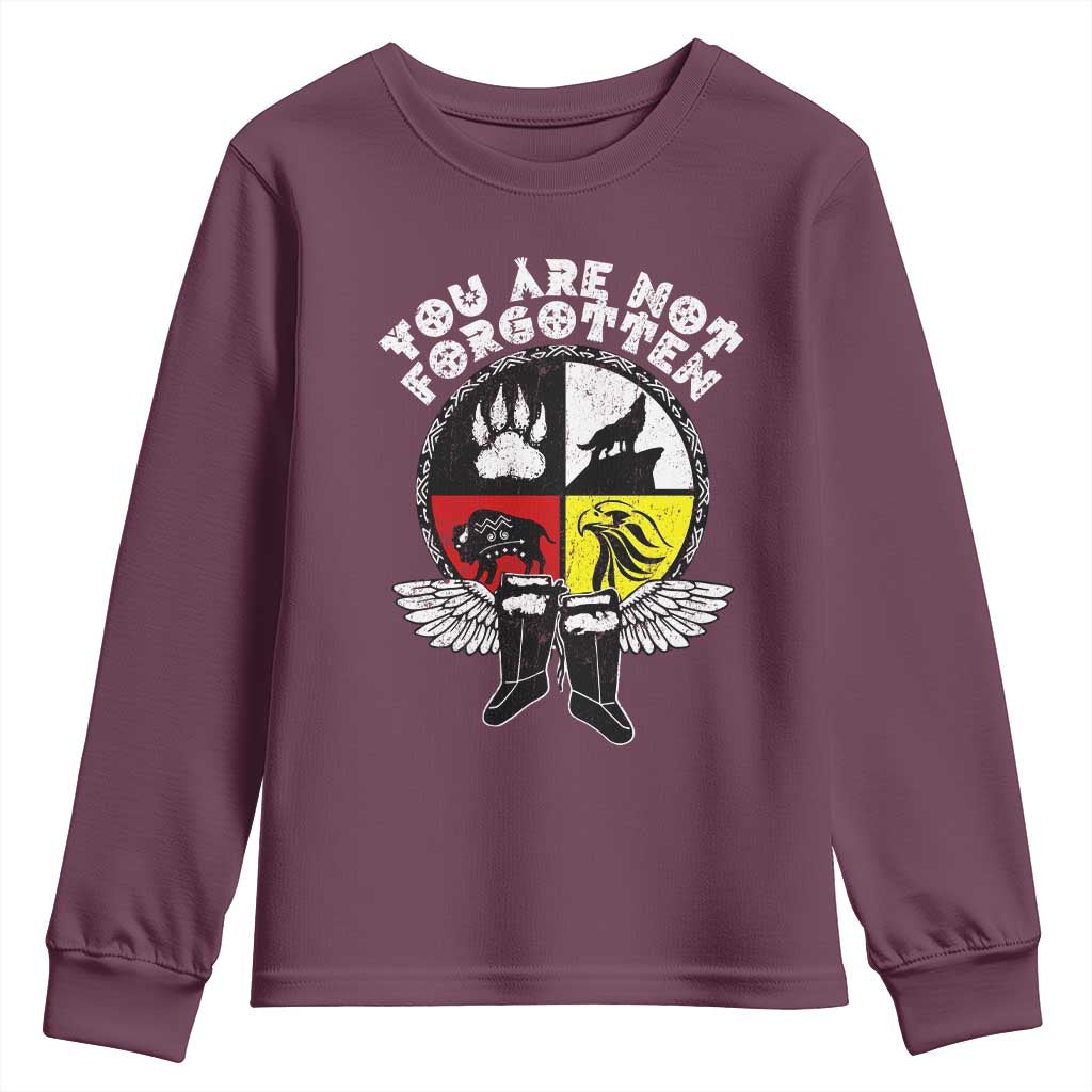 Native American Indian Youth Sweatshirt You Are Not Forgotten - Wonder Print Shop