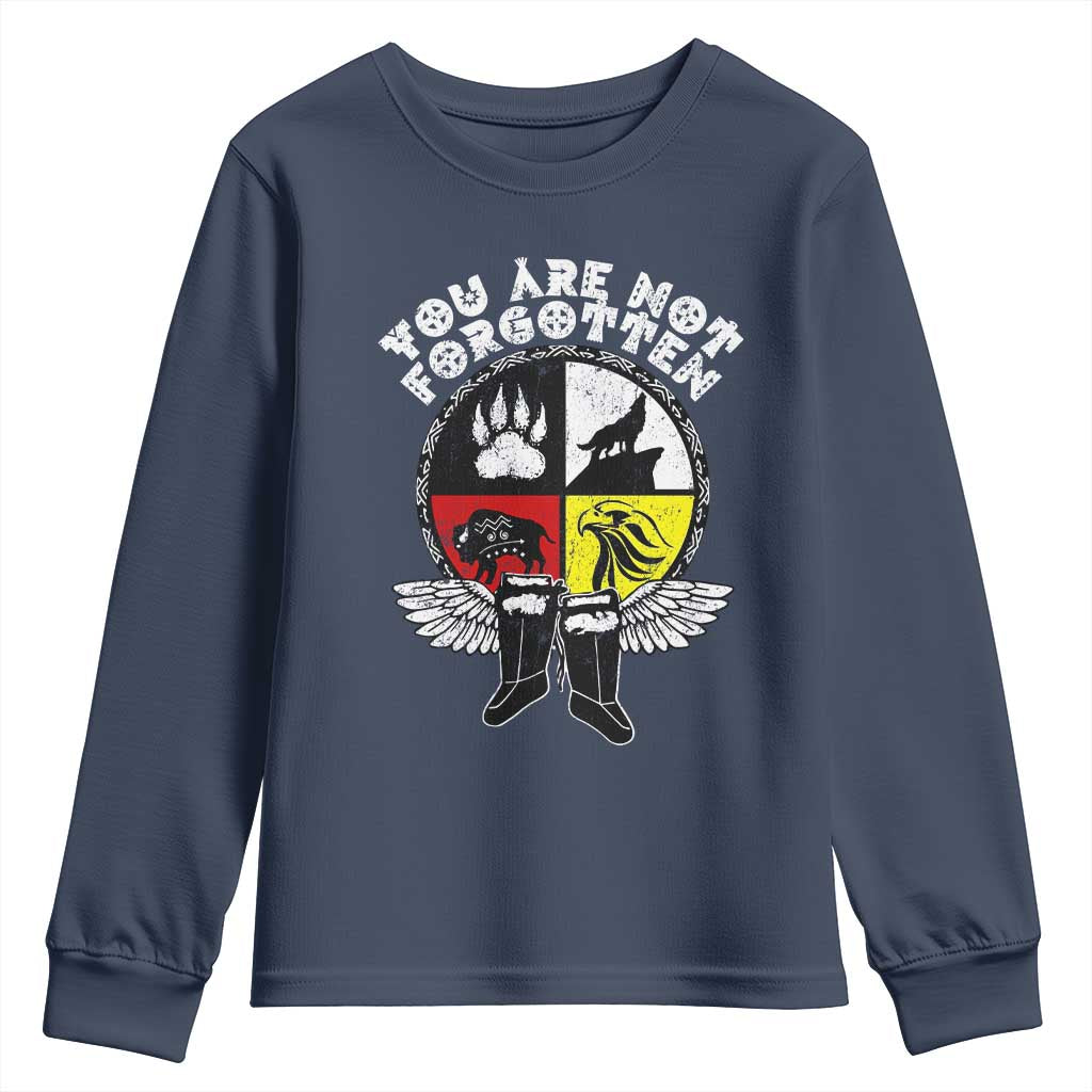Native American Indian Youth Sweatshirt You Are Not Forgotten - Wonder Print Shop