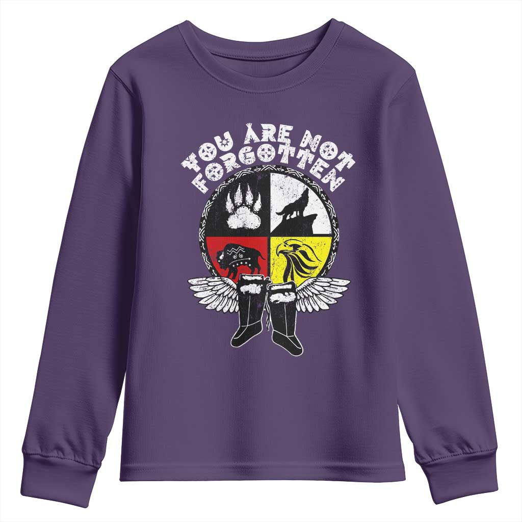 Native American Indian Youth Sweatshirt You Are Not Forgotten - Wonder Print Shop