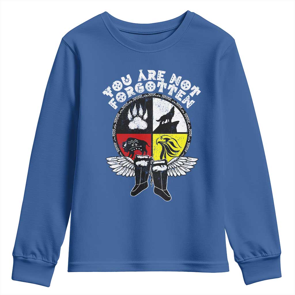 Native American Indian Youth Sweatshirt You Are Not Forgotten - Wonder Print Shop