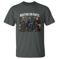 Waiting On Parts HVAC Tech Skeleton Funny Mechanic Graphic T Shirt