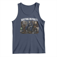Waiting On Parts HVAC Tech Skeleton Funny Mechanic Graphic Tank Top