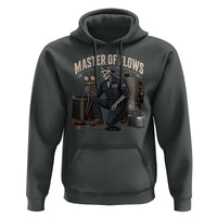 HVAC Tech Skeleton Mechanic Hoodie Master Of Flows Vintage Distressed Graphic