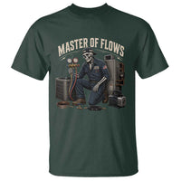 HVAC Tech Skeleton Mechanic T Shirt Master Of Flows Vintage Distressed Graphic
