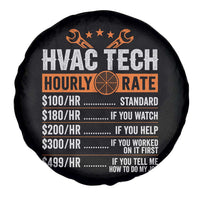 HVAC Tech Hourly Rate Spare Tire Cover Funny Labor Pricing List Technician Quote Graphic