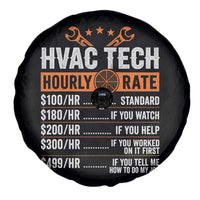 HVAC Tech Hourly Rate Spare Tire Cover Funny Labor Pricing List Technician Quote Graphic