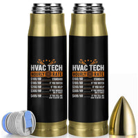 HVAC Tech Hourly Rate Bullet Tumbler Funny Labor Pricing List Technician Quote Graphic
