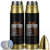 Handyman Hourly Rate Bullet Tumbler Handyman Gifts Contractor Coworker Gift