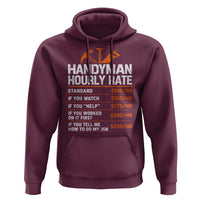 Handyman Hourly Rate Hoodie Handyman Gifts Contractor Coworker Gift