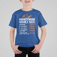 Handyman Hourly Rate T Shirt For Kid Handyman Gifts Contractor Coworker Gift