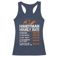Handyman Hourly Rate Racerback Tank Top Handyman Gifts Contractor Coworker Gift