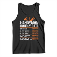 Handyman Hourly Rate Tank Top Handyman Gifts Contractor Coworker Gift