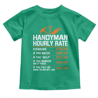 Handyman Hourly Rate Toddler T Shirt Handyman Gifts Contractor Coworker Gift