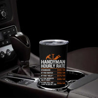 Handyman Hourly Rate Tumbler Cup Handyman Gifts Contractor Coworker Gift