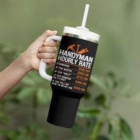 Handyman Hourly Rate Tumbler With Handle Handyman Gifts Contractor Coworker Gift