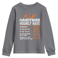 Handyman Hourly Rate Youth Sweatshirt Handyman Gifts Contractor Coworker Gift